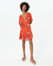 Load image into Gallery viewer, Vestido corto de bambula CORAL
