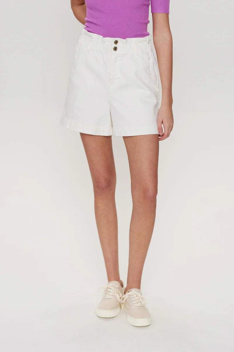 Shorts cintura elástica BLANCO