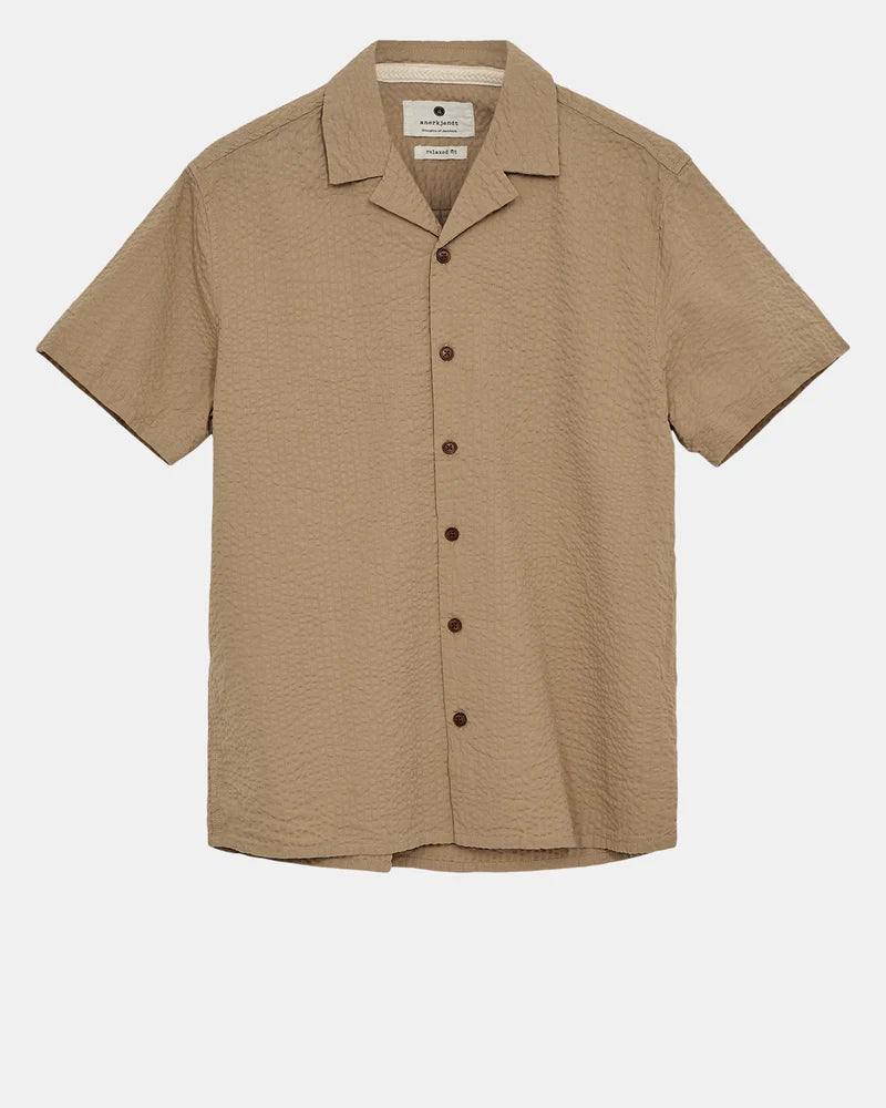 Camisa m/ corta BEIGE